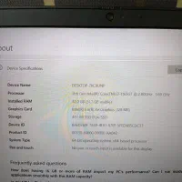 لپ تاپ دل کارکرده  تمیز|رایانه همراه|تهران, مینای شمالی (مخبر)|دیوار