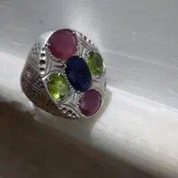 سه عدد انگشتر نقره ۹۲۵باسنگهای اصلی