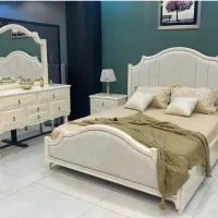 سرویس خواب چوبی رویایی شیک و مدرن(تولید مستقیم)|تخت و سرویس خواب|سراوان, |دیوار