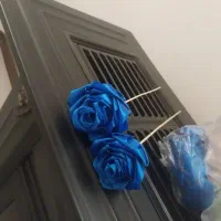 گل های آبی مصنوعی