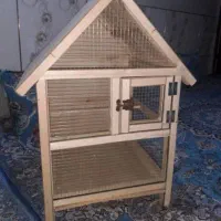 استند شلف چوبی قفس چوبی