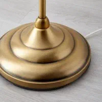 یک آباژور ایستاده،دو آباژور رومیزی ایکیا نو، طلایی|چراغ خواب و آباژور|تهران, پاسداران|دیوار