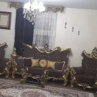 مبل وناهار خوری ورق طلا فقط ۱۷ میلیون