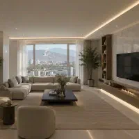 80متر-دوخواب-فنل-امکانات-فول-بازسازی-سالن-پرده-خور