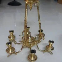 لوستر  ۶ شعله طلایی