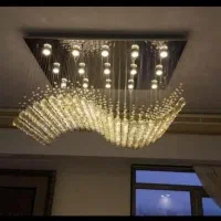 لوستر الماس. کریستالی لاینر مدل موج. AC light