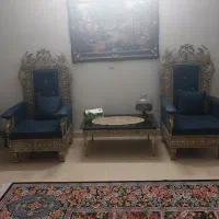 مبل ۷نفره برنز در حدنونونوبه همراه میز تلویزیون|مبلمان خانگی و میز عسلی|پرند, فاز ۳|دیوار