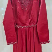 لباس مجلسی پیراهن مجلسی قرمز شب یلدا زرشکی|لباس|قیامدشت - خاورشهر, |دیوار
