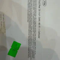 آیپد پرو ۲۰۲۴ اپل m4 حافظه ۱ ترابایت ۱۳ اینچ|تبلت|تهران, بروجردی|دیوار