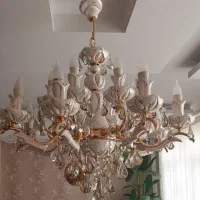 لوستر سرامیکی ۸ شاخه|لوستر و چراغ آویز|ری, دولتآباد|دیوار