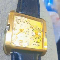ساعت مچی پلیس اورجینال ۲موتوره سالم