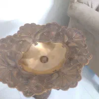 کنار سالنی برنز همراه میوه مصنوعی|صنایع دستی و سایر لوازم تزئینی|تهران, دژکام|دیوار