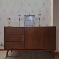 کنسول چوبی در حد نو|بوفه، ویترین، کنسول|چالوس, |دیوار