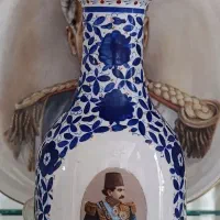 کوزه قلیان عتقیه قاجاری قلم آبی بارفتن فرانسه