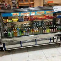 یخچال ویترینی شیشه خم ۲متری
