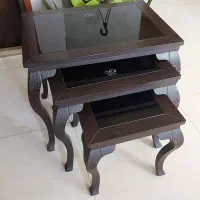 ۴ عدد میز جلو مبلی چوبی در حد نو(میز عسلی)|مبلمان خانگی و میز عسلی|کاشان, امیرکبیر|دیوار