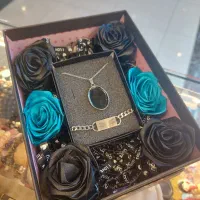 گردنبند حرارتی و دستبند حکاکی چشم یار