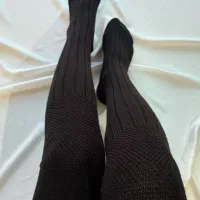 جوراب پشمی ساق بلند بالازانو کبریتی