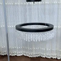 لوستر رینگی شاخه نبات مناسب اتاق خواب|لوستر و چراغ آویز|پرهسر, |دیوار