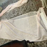 دو عدد پرده حریر کاملا نو|پرده، رانر، رومیزی|تهران, ستارخان|دیوار