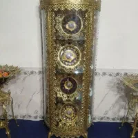 ست میزو گنجه و ساعت اینه شمعدان|بوفه، ویترین، کنسول|مشهد, شهرک شیرین|دیوار