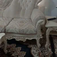 مبل سلطنتی ۹ نفره با میز عسلی|مبلمان خانگی و میز عسلی|اسالم, |دیوار