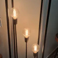 آباژور چوبی فلزی