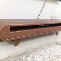 میز تلویزیون چوبی هم زمینی هم دیواری