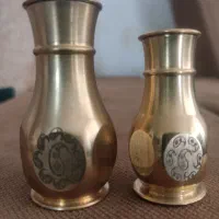 نمکدان برنجی فاخرطرحداربوته جیغه