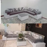 مبلمان ال هفت نفره اماده|مبلمان خانگی و میز عسلی|تهران, شهرک شریفی|دیوار