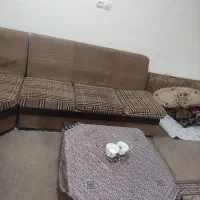 مبل هفت نفره بامیز.|مبلمان خانگی و میز عسلی|شوش, |دیوار