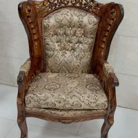 مبل کلاسیک۷نفره دو رومنبت مدل گلریز چوب گردوملایر|مبلمان خانگی و میز عسلی|رشت, آزادگان|دیوار