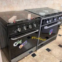 اجاق گاز چهار و پنج شعله طرح فر رویه لعاب