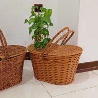 سبد دست بافت|صنایع دستی و سایر لوازم تزئینی|گنبد کاووس, |دیوار