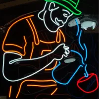 ساخت انواع تابلو نئون / نیون|فروشگاه و مغازه|رشت, رودباری|دیوار