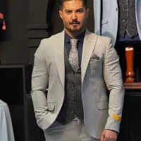 کت شلوارطوسی یخی ژیله۲روعاالیجناب(شوک پلاس)