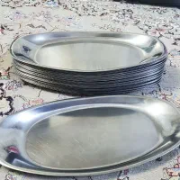 ۴۰ عدد دیس استیل قدیمی ضخیم