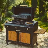باربیکیو گازی ذغالی مدل کباب پز فضای باز باغی ویلا