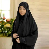 چادر مشکی عربی جده دانشجویی جواهردوزی شده کدAay|لباس|آبادان, |دیوار