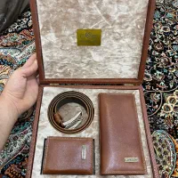 ست چرم کیف پول، جاکارتی و کمربند میلانو