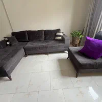 مبل مبل ال مشکی ذغالی