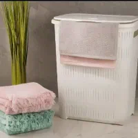 سبد رخت سفید رنگ