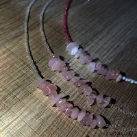گردنبند سنگ رزکوارتز