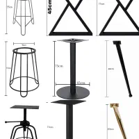 پایه میز و صندلی فلزی جکدار،ثابت پروفیل و میلیگرد