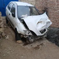 ماشین تیبا مدل ۹۳ تصادفی موتور سالم|خودرو سواری و وانت|خوی, |دیوار