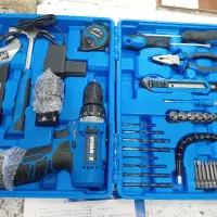 دریل شارژی با لوازم کامل دوباری دوسال ضمانت