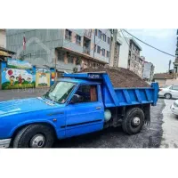 حمل ناخاله و ماسه ششسه نیسان کمپرسی