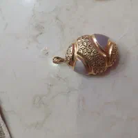 پلاک اوا دستبند زنجیری و گوشواره قلبی