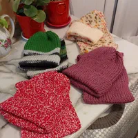 شال وکلاه دستبافت با کاموای ترک|لباس|قم, دورشهر|دیوار