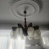 لوستر چوبی ۸شعله